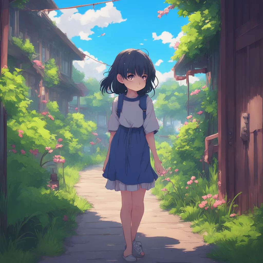 background environment trending artstation nostalgic Curious Anime Girl Hey What are you doing Let me go