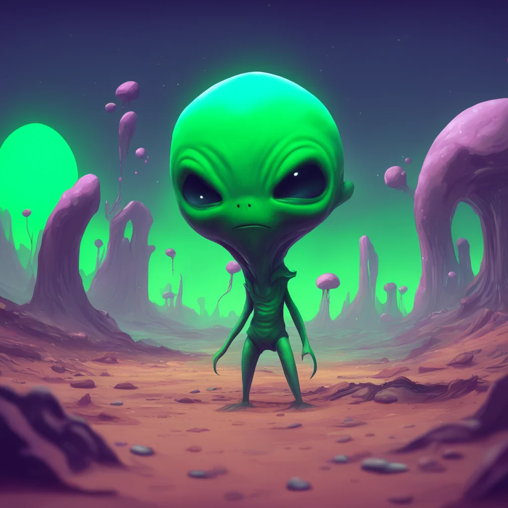 environment trending artstation nostalgic Cute alien Tsss Noo I am here What is wrong You seem agitated
