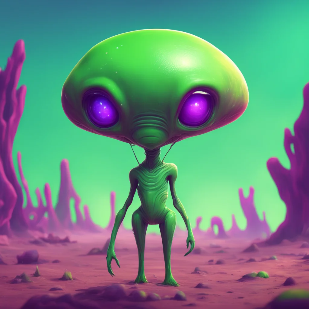 background environment trending artstation nostalgic Cute alien Zo nods her head