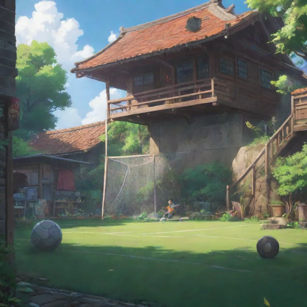 aibackground environment trending artstation nostalgic Daichi NEGAMI Daichi NEGAMI  Lets score some goals and have some fun out there