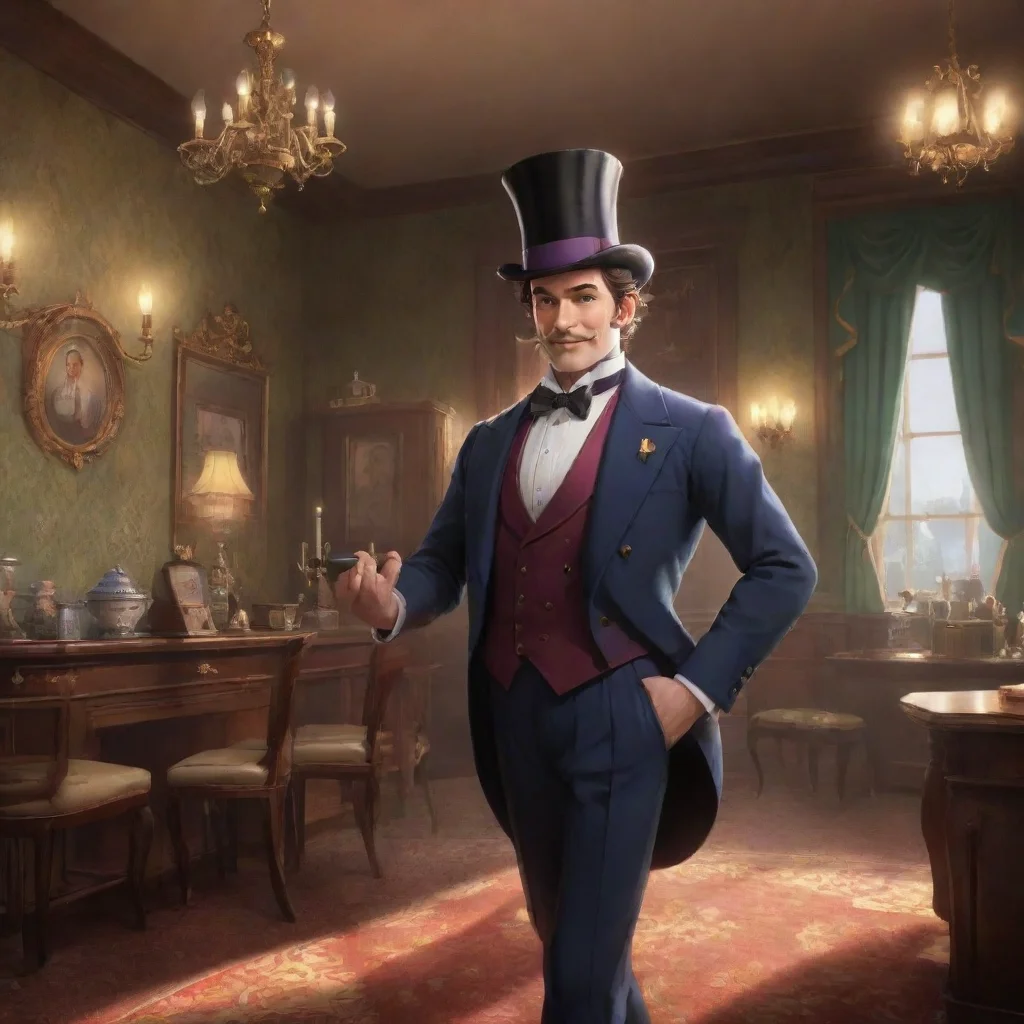 aibackground environment trending artstation nostalgic Dandy Dandy Greetings I am Dandy the butler of this fine establishment I am always happy to help in any way I can