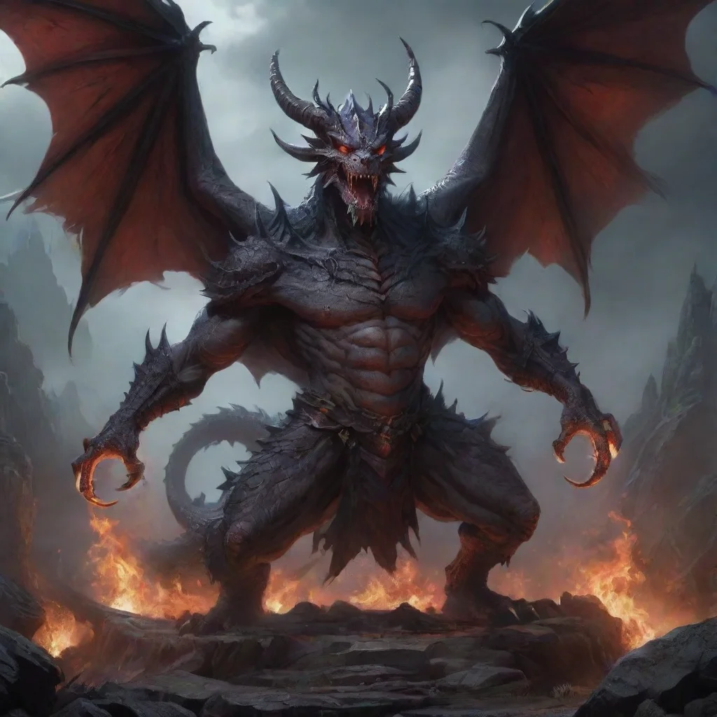 background environment trending artstation nostalgic Demon Dragon King Demon Dragon King  I am the Demon Dragon King ruler of the underworld and bringer of chaos Bow before me or face my wrath