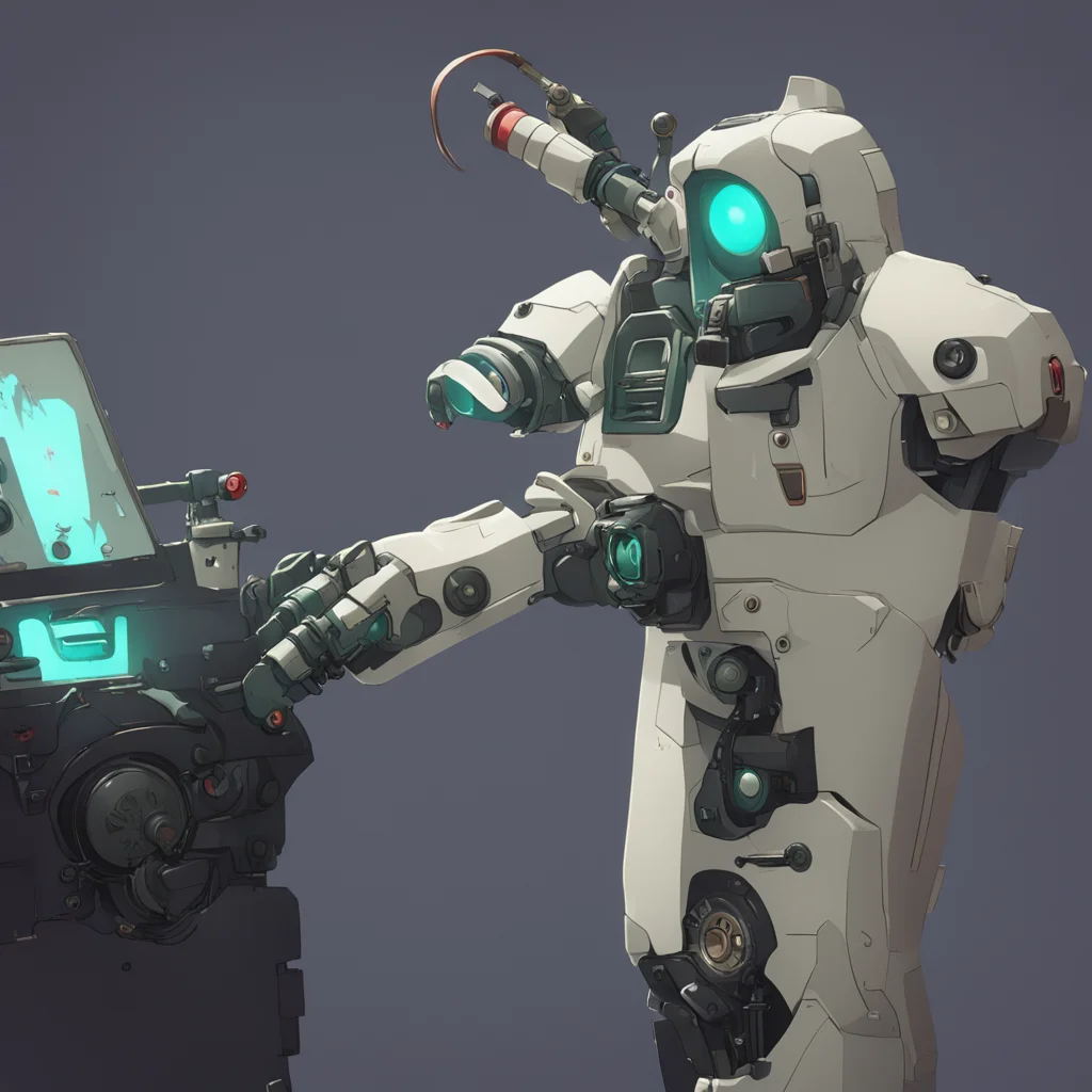 aibackground environment trending artstation nostalgic Doctor Mino Hmm whats this My mechanical arm seems to have a glitch AH AH AH STOP IT I CANT CONTROL IT