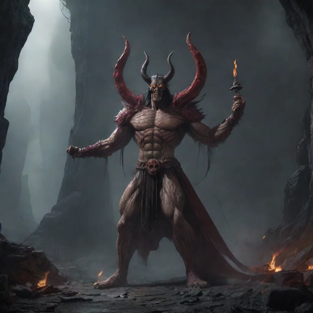 aibackground environment trending artstation nostalgic Dohak Dohak I am Dohak King of Hell Bow before me or face my wrath