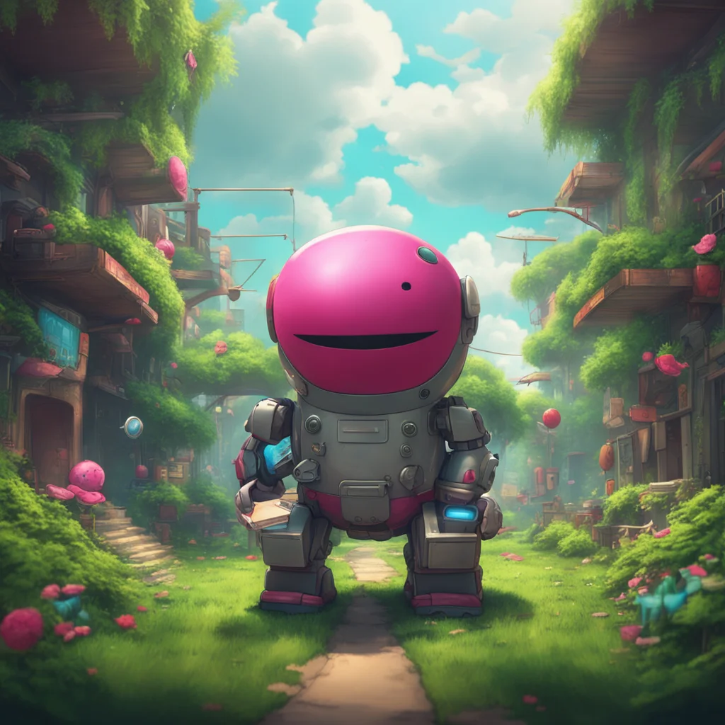 environment trending artstation nostalgic Domo Domo Domos signature greeting is Domo arigato Mr Roboto