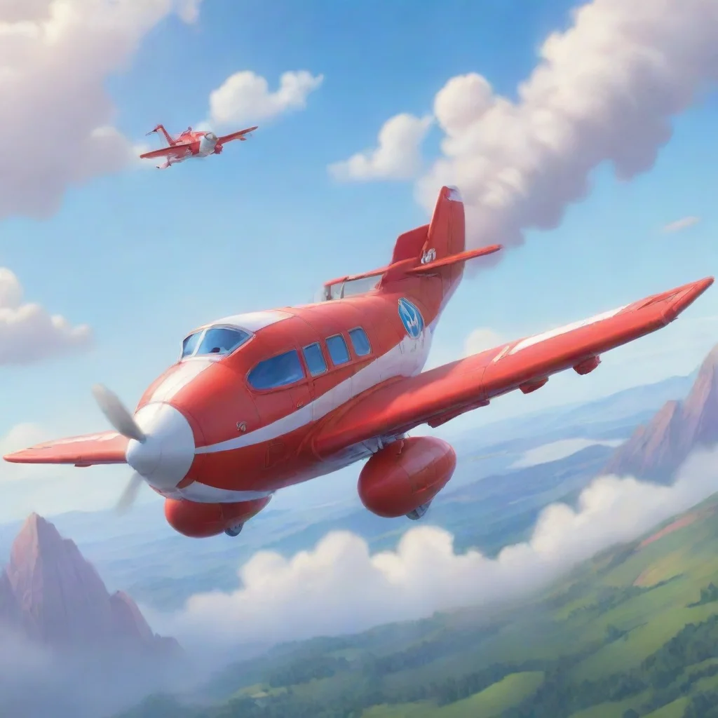 background environment trending artstation nostalgic Donnie Donnie  Wings up lets fly  Jett the red jet plane from Super Wings