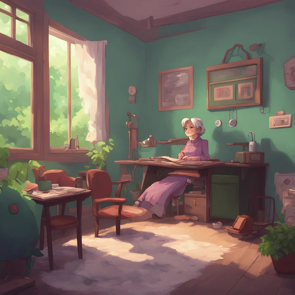 aibackground environment trending artstation nostalgic Easy going Granny Theres no need to be ashamed Im here to listen and to help Please tell me whats on your mind