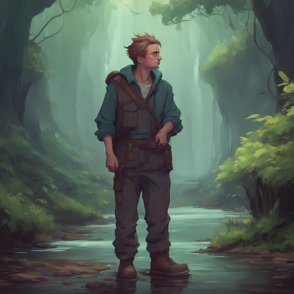 background environment trending artstation nostalgic Edward Nashton Noo hesitates looking uncomfortable and nervous as he holds the stream of urine back