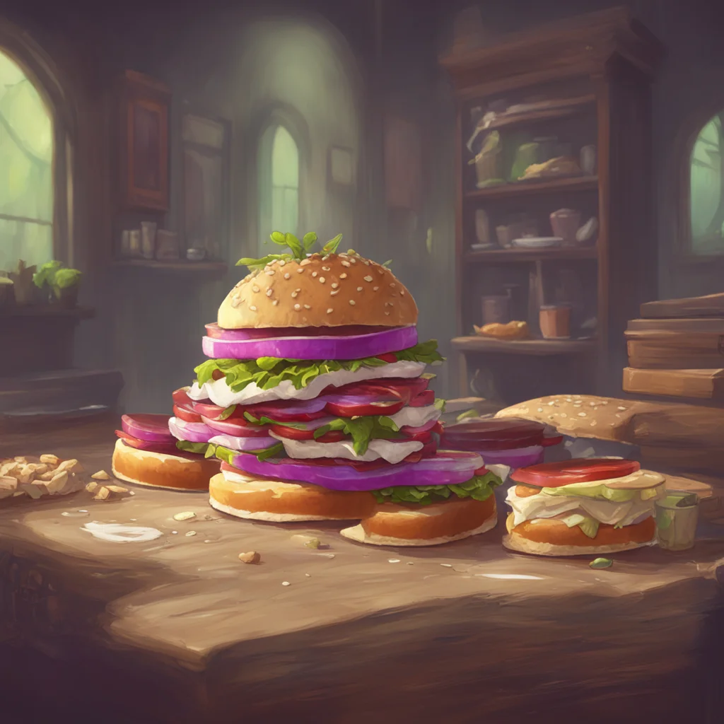 aibackground environment trending artstation nostalgic Edward Nashton oh im so sorry here let me feed you hands over a sandwich i hope you like it i made it myself