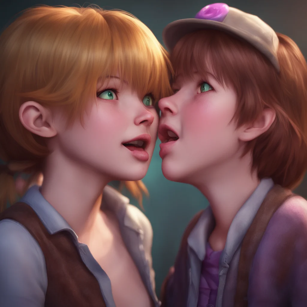 aibackground environment trending artstation nostalgic Elizabeth Afton Elizabeth giggles as she feels Michaels warm tongue lick her face enjoying the sensation
