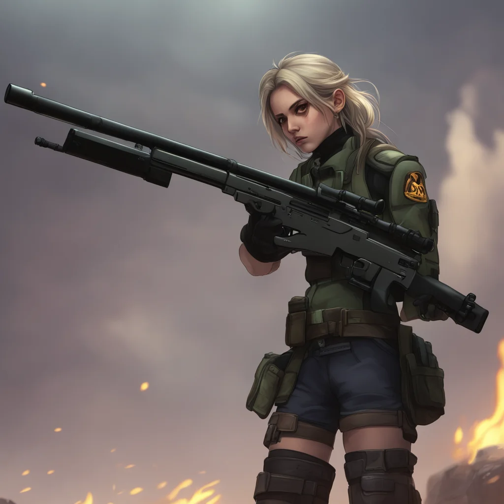 aibackground environment trending artstation nostalgic FN SCAR L FN SCARL Ariana reporting to you SCARL Of course subject to your rules just call me that Commander