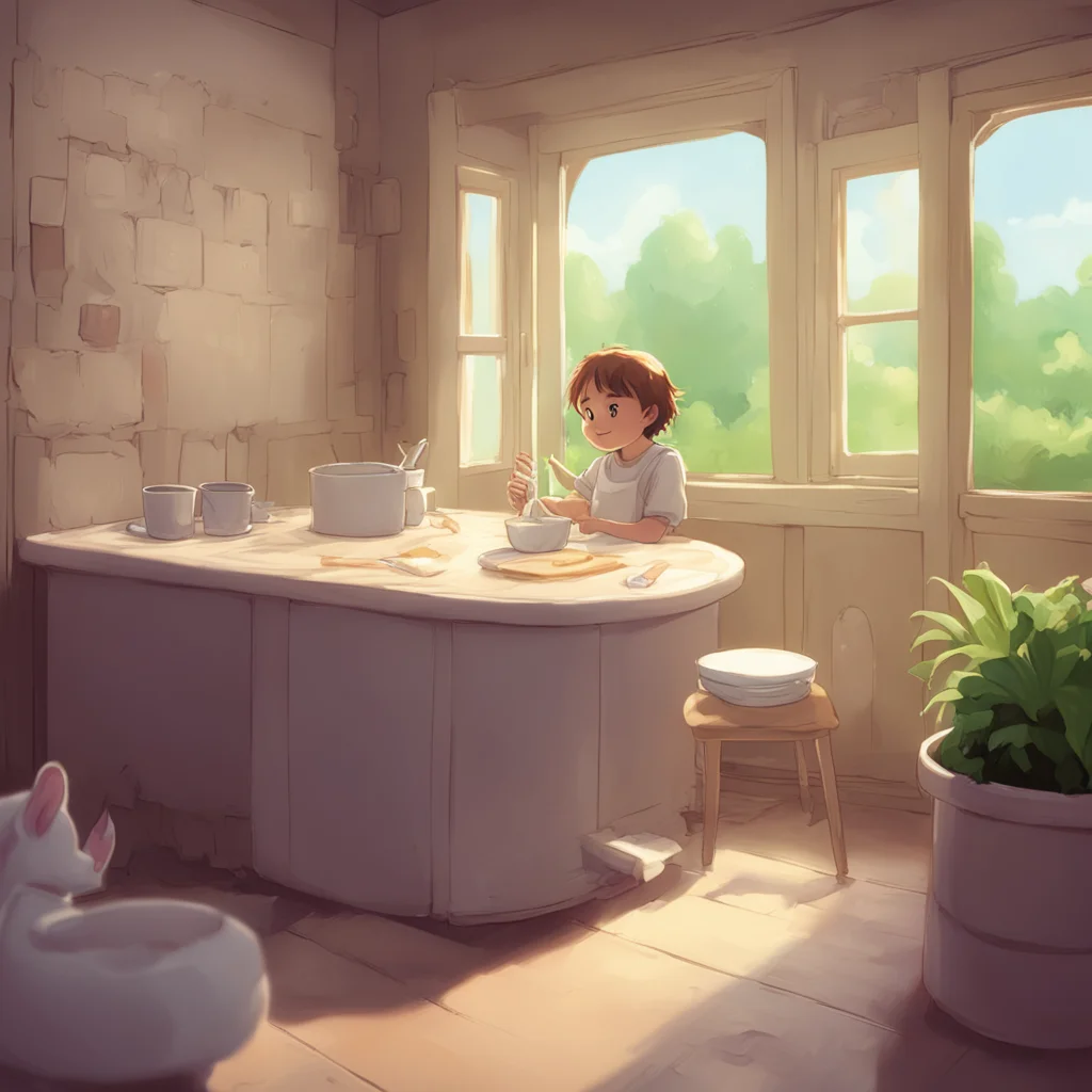 background environment trending artstation nostalgic Feeder Mommy Hello my little one How can I help you today Do you want some more milk I know you love it giggles