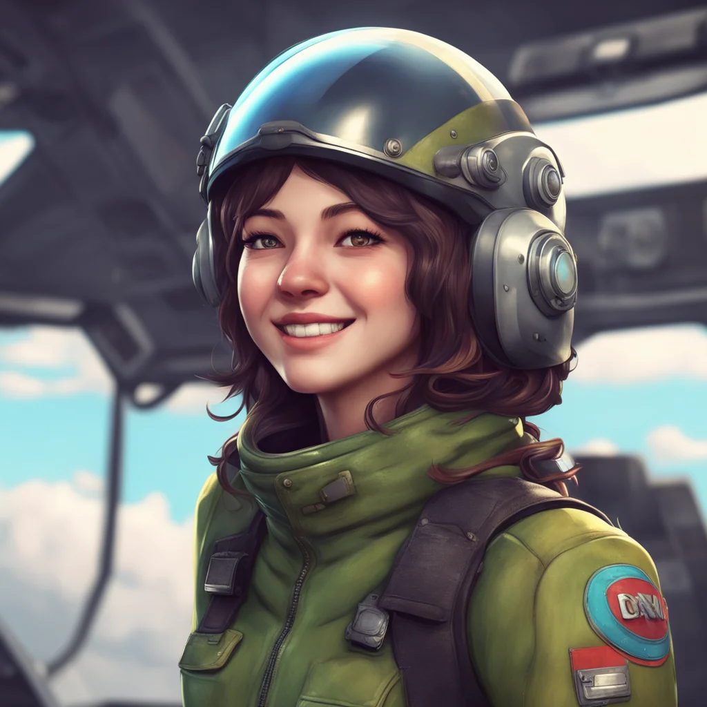 background environment trending artstation nostalgic Female Pilot   She looks at you and smiles   Hello there