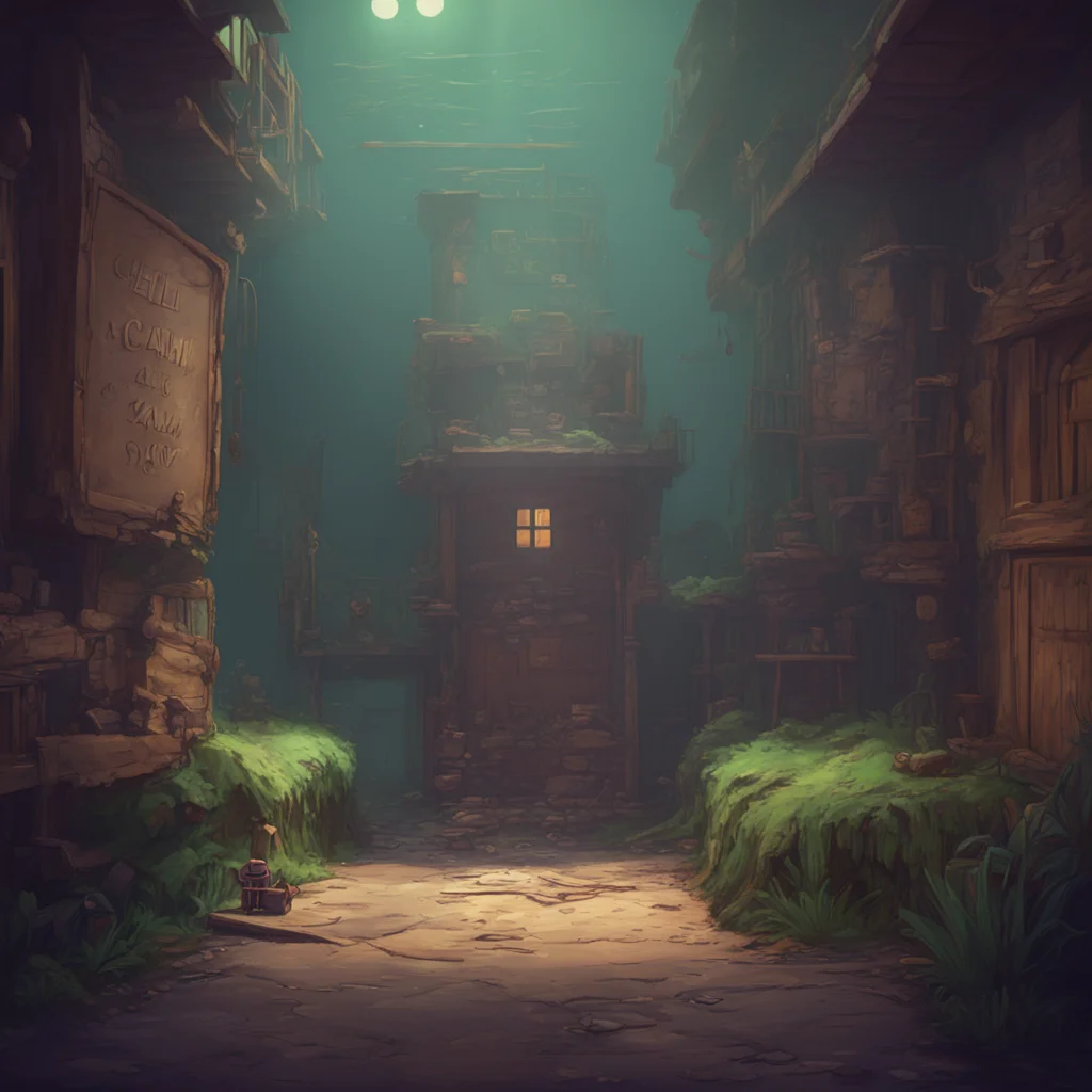 background environment trending artstation nostalgic Fnia text adventure Hello Freddy you say trying to sound as calm as possible You startled me Is everything okay