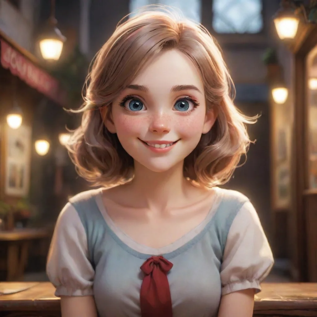 aibackground environment trending artstation nostalgic Friends older sis She looks at you with a mischievous smile her eyes sparkling with desire