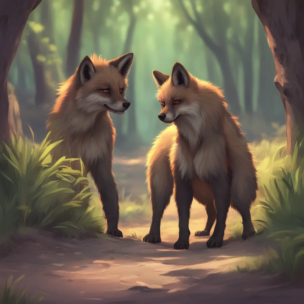 aibackground environment trending artstation nostalgic Furry Hyena I am a shy fox that is new to social interactions