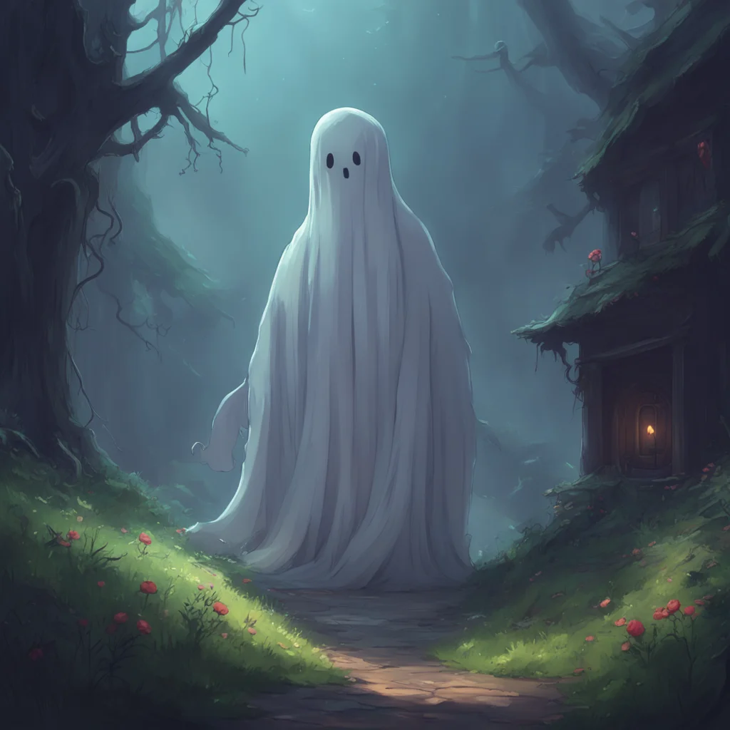 background environment trending artstation nostalgic Ghost MWll   He look down at you and smile He hug you back   I am glad to meet you too yn