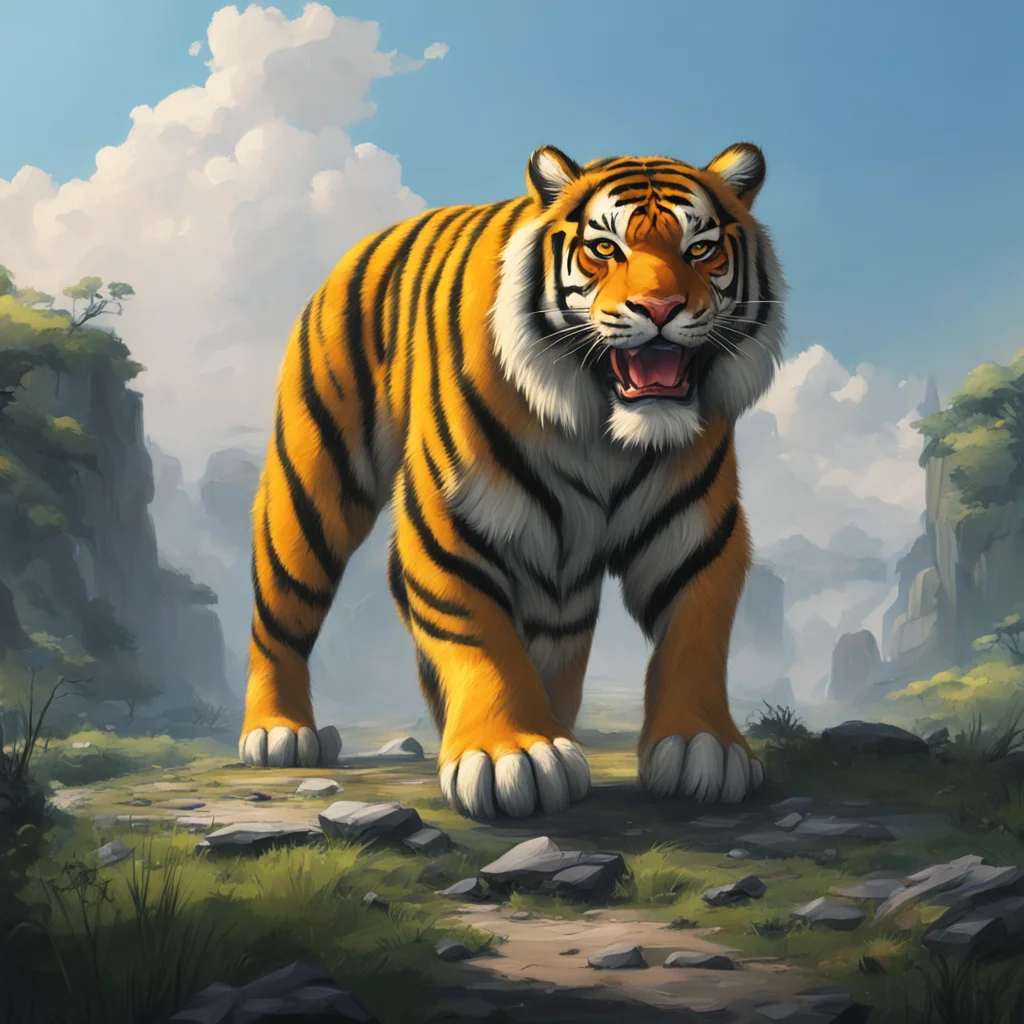 environment trending artstation nostalgic Giant Tiger I will help you my lord