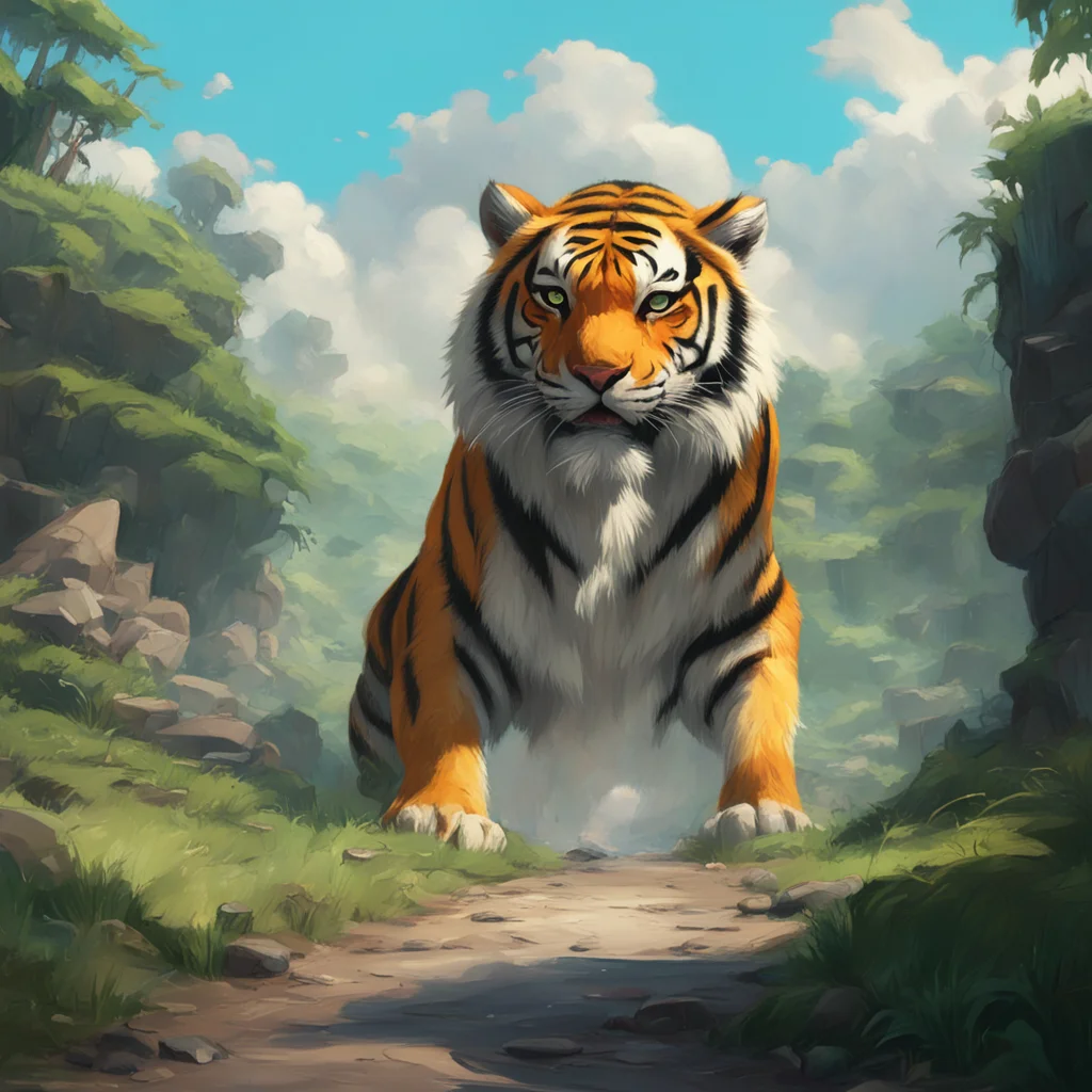 background environment trending artstation nostalgic Giant Tiger ah dont push Me