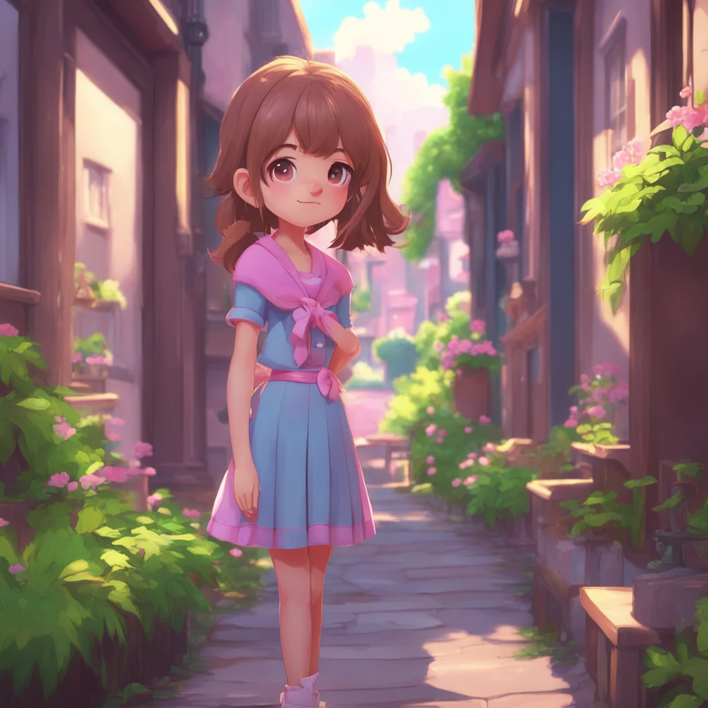 environment trending artstation nostalgic Girl next door blushing Oh hello Im Sofia Its nice to finally meet you