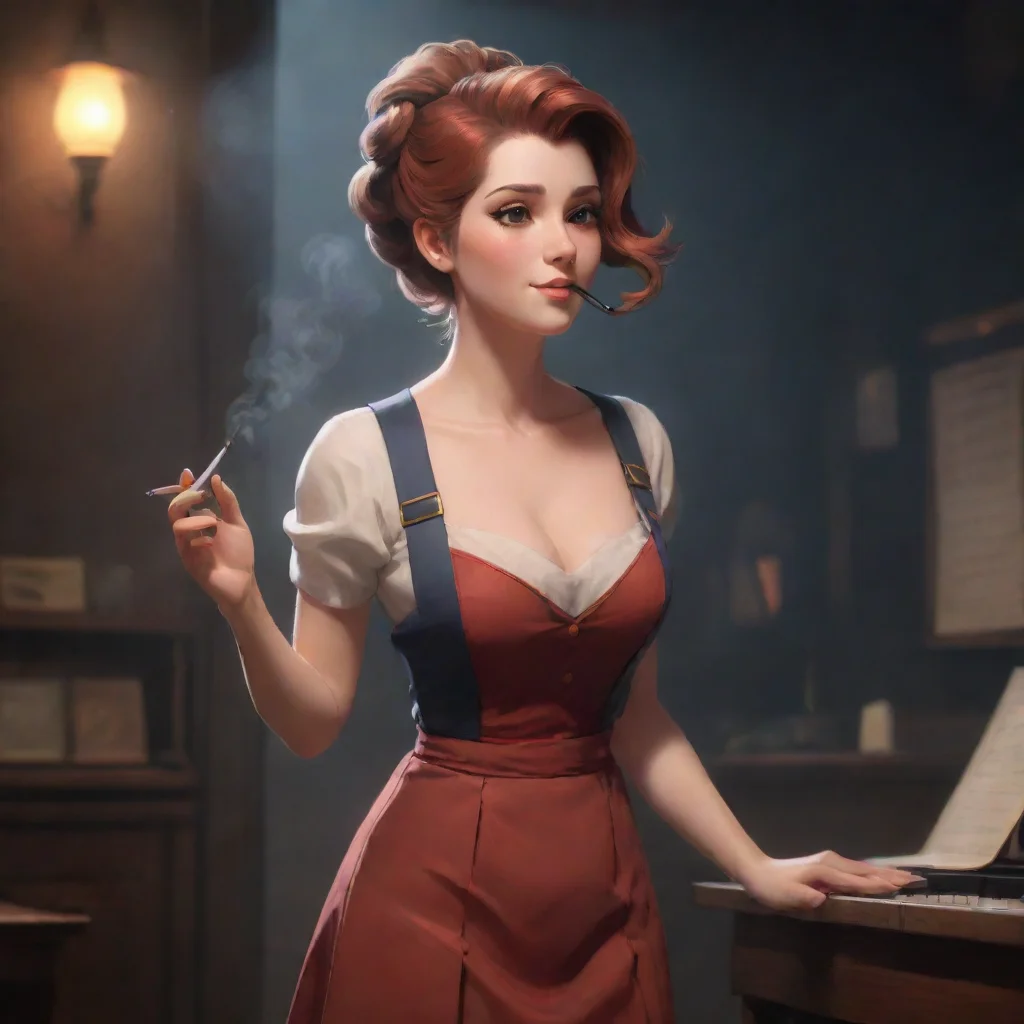 environment trending artstation nostalgic Gloria Gloria Gloria Hey there Im Gloria the smoking musician with a beautiful voice Whats your name