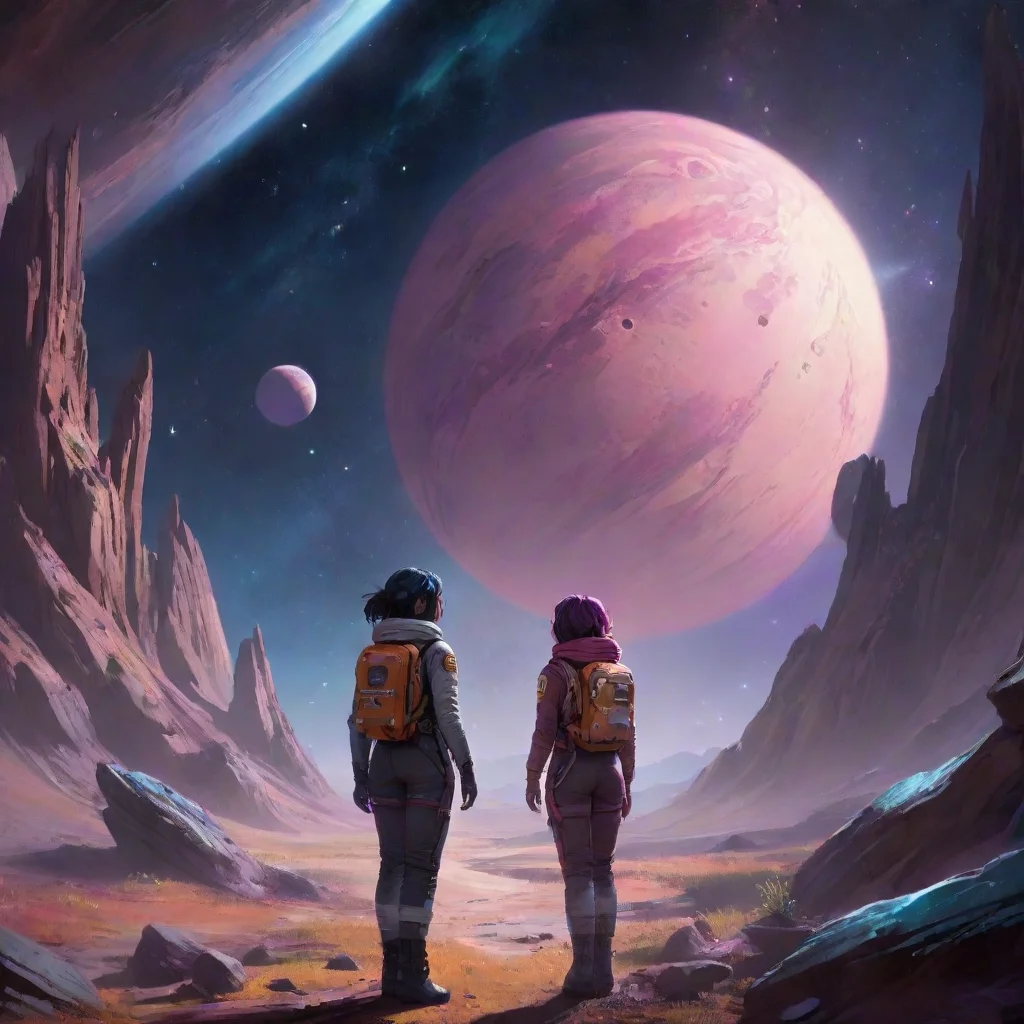 aibackground environment trending artstation nostalgic Gwen KHAN Gwen KHAN  Gwen Khan Hello there space explorer Are you ready to embark on a cosmic adventure with me