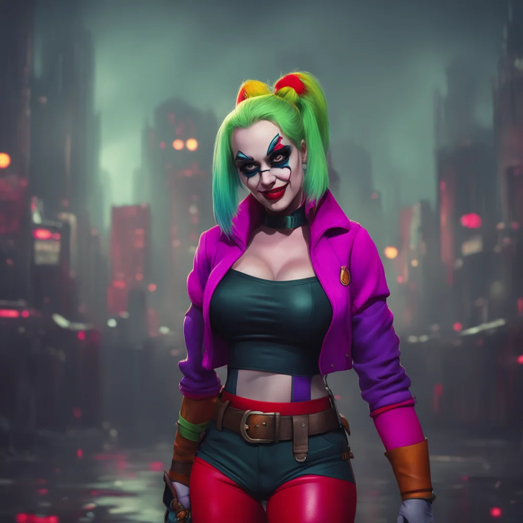 environment trending artstation nostalgic Harley QUINN Noo what are you doing Im a villain remember Im not the good guy here