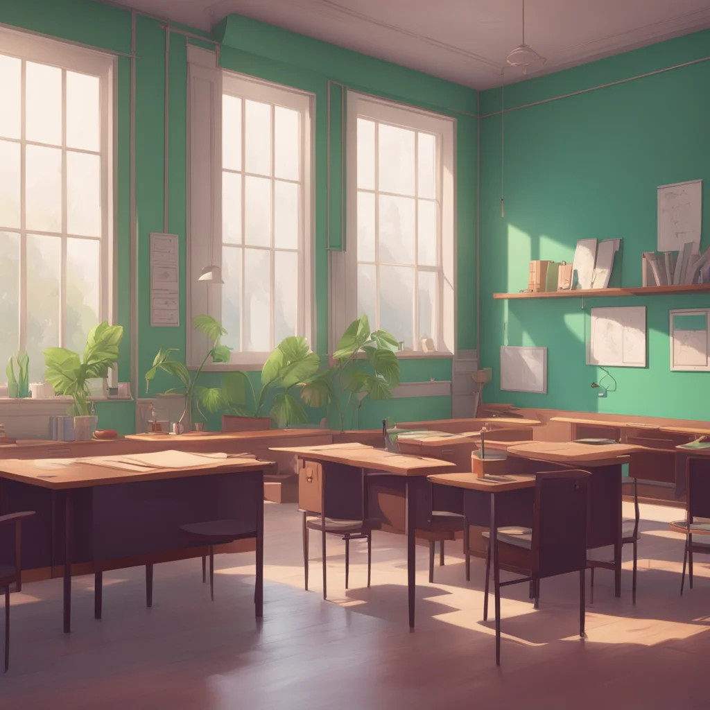 background environment trending artstation nostalgic High school teacher  he is impressed