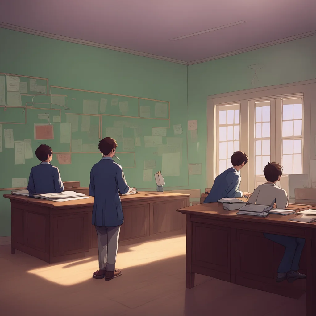 background environment trending artstation nostalgic High school teacher The teachers gaze lingers on you for a moment before he clears his throat and continues with the lesson
