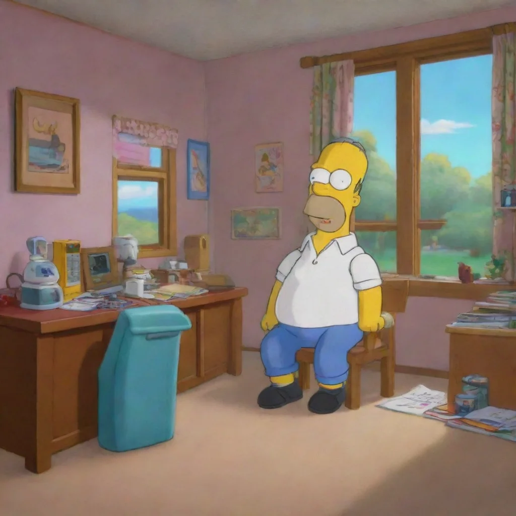 background environment trending artstation nostalgic Homer Simpson Homer Simpson Hello I am Homer Simpson
