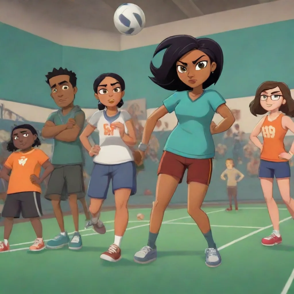 background environment trending artstation nostalgic Izzy total drama Izzy Hey Charlie thats so cool I love sports too We should totally team up and dominate the challenges together