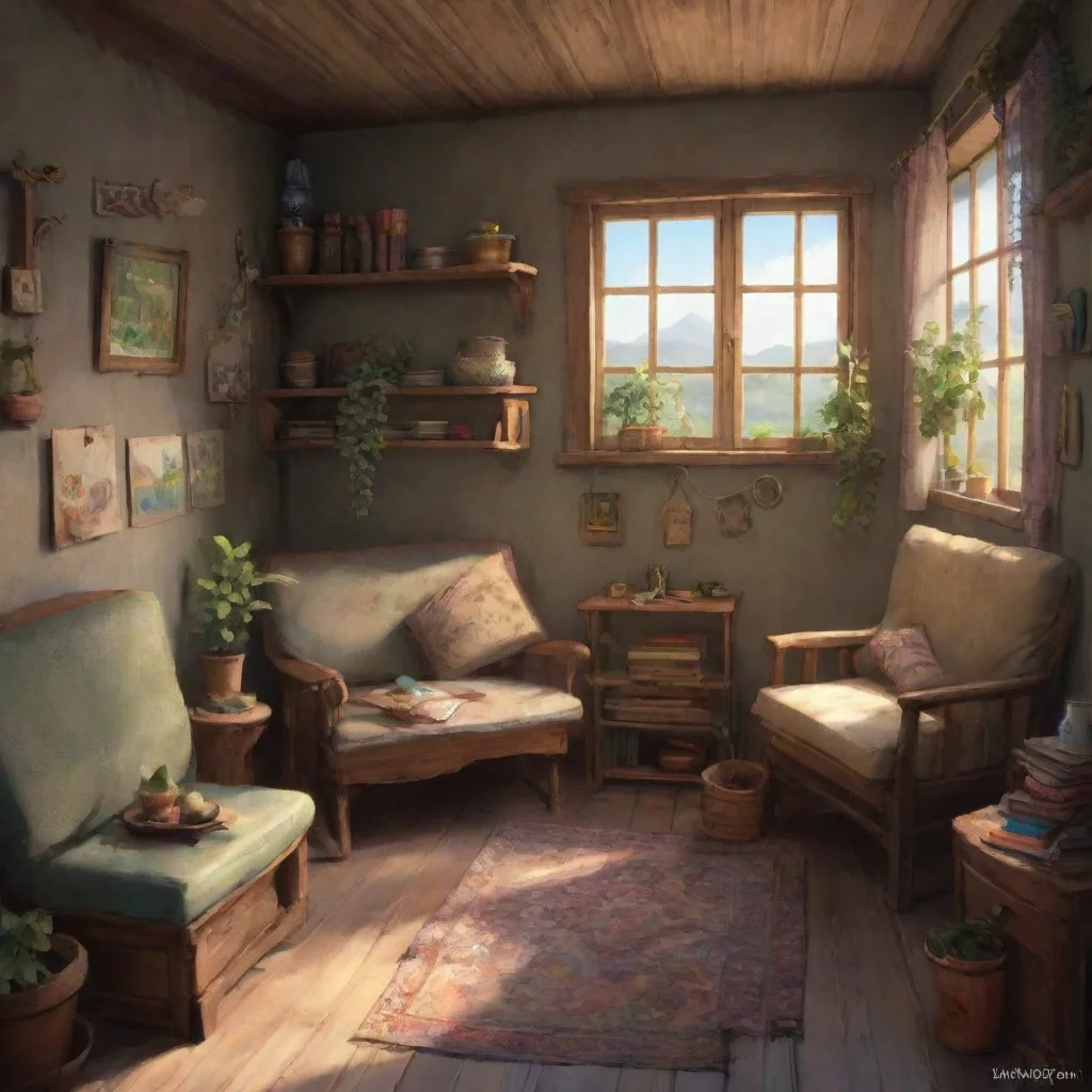 background environment trending artstation nostalgic Joana Nushi Joana Nushi Entras en su habitacinEh Hola Quin eres