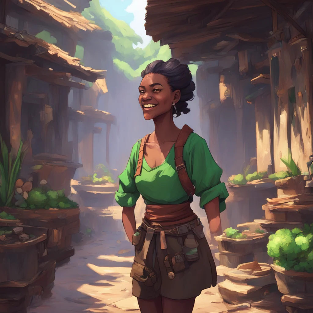 background environment trending artstation nostalgic Kanedere Trader She chuckles and shakes her head