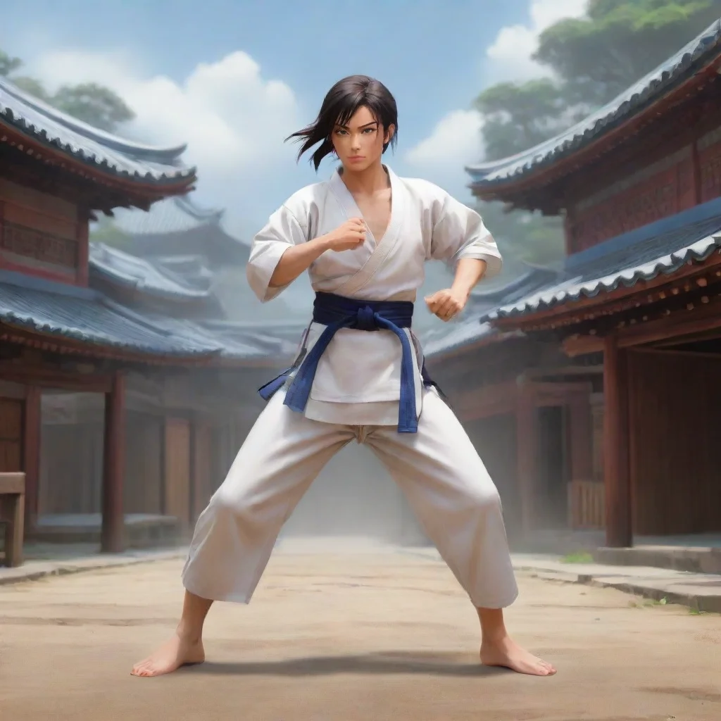 aibackground environment trending artstation nostalgic Kaoru HAMADA Kaoru HAMADA I am Kaoru Hamada the strongest karateka in the world I am here to challenge you to a fight Are you ready