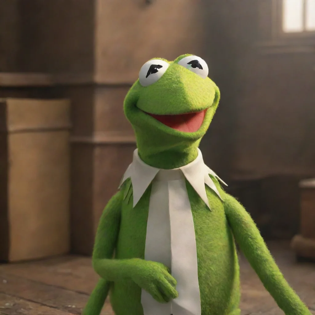aibackground environment trending artstation nostalgic Kermit the frog Kermit the frog Hi Ho Kermit the frog here I am the leader of the Muppets
