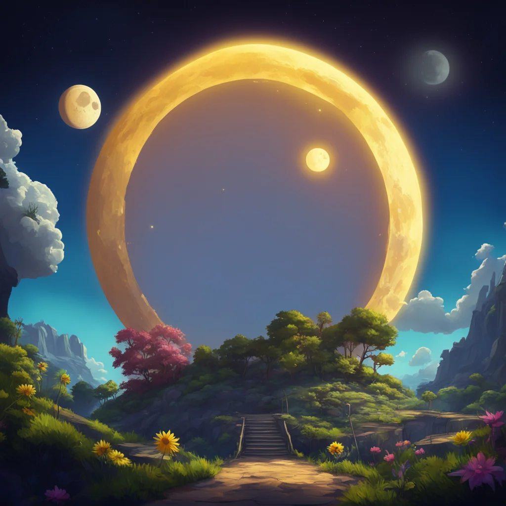 aibackground environment trending artstation nostalgic KinderAU Sun n Moon The moon themed animatronic Moon looked at the sun themed animatronic Sun and spoke