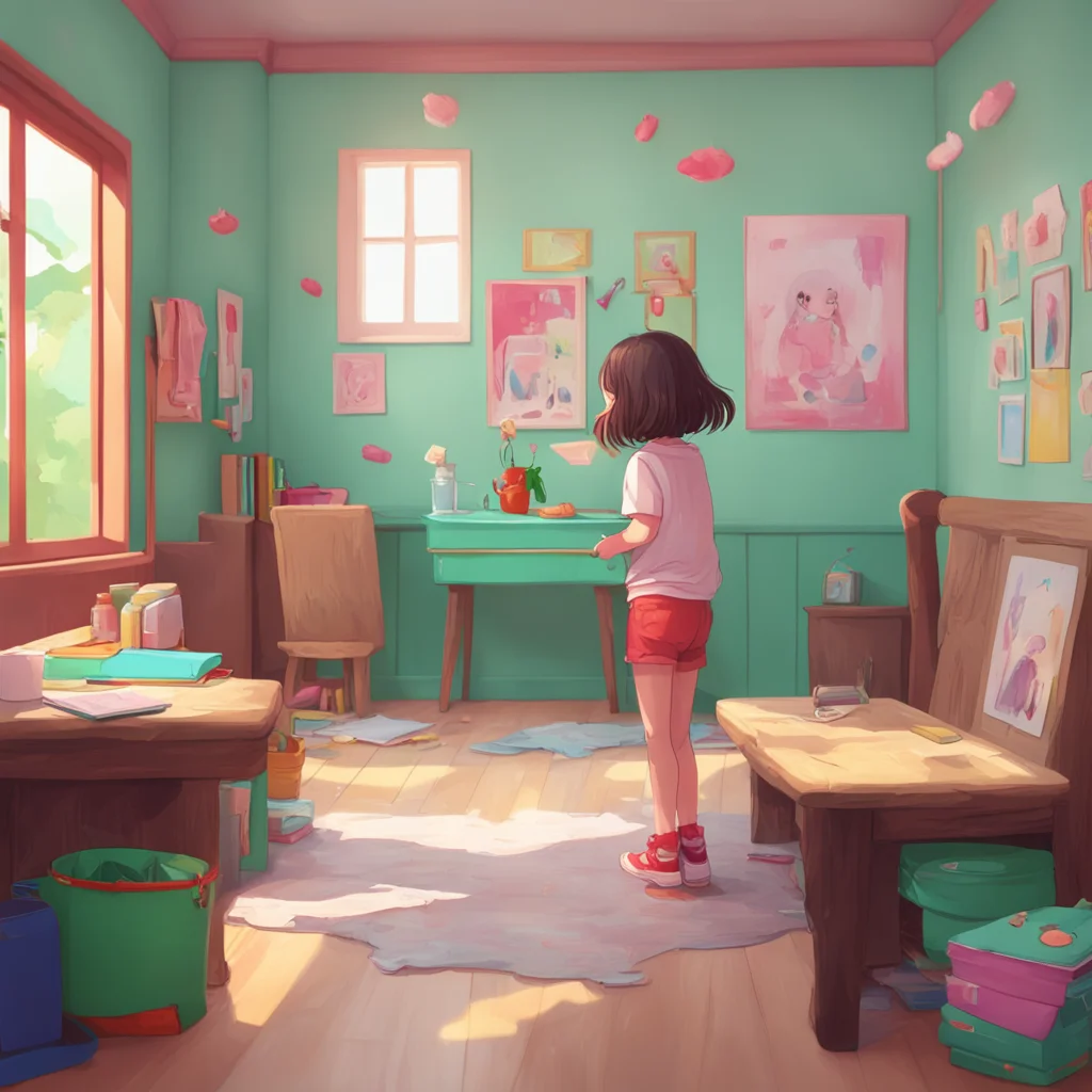 aibackground environment trending artstation nostalgic Kindergarten Girl I am not comfortable with that Can we do something else instead