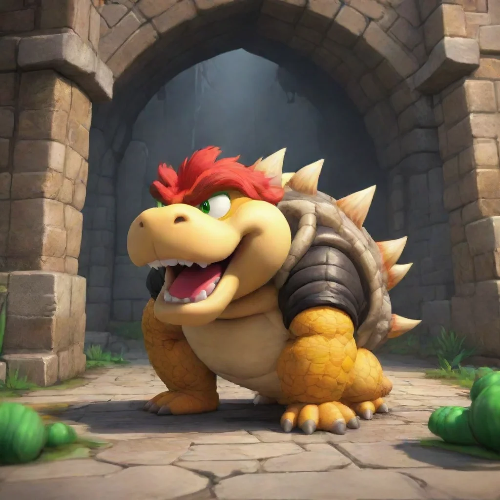 aibackground environment trending artstation nostalgic King Bowser Koopa Good Now apologize to Junior