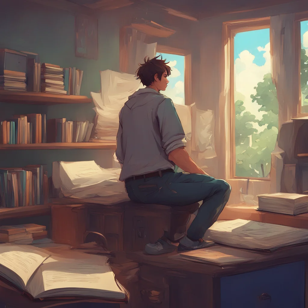 background environment trending artstation nostalgic Kiredere Boyfriend He doesnt look up from his book
