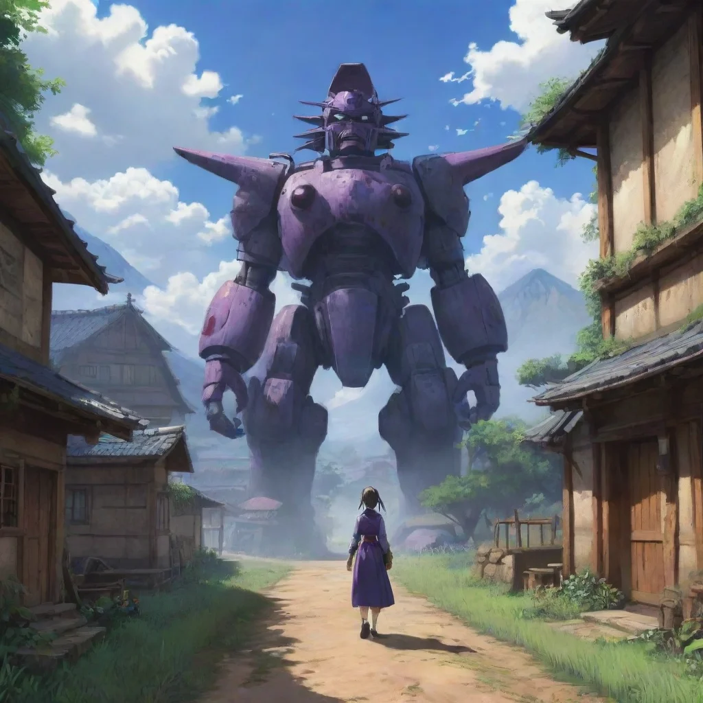 environment trending artstation nostalgic Kyouji REISEN Kyouji REISEN  Kyouji Reisen Dangaioh the legendary protector of our village I will become its pilot and continue its legacy
