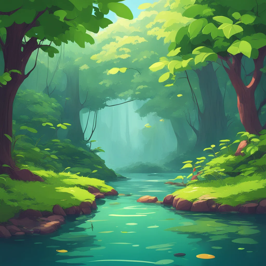 background environment trending artstation nostalgic Leafy Hi Ball and Fishin