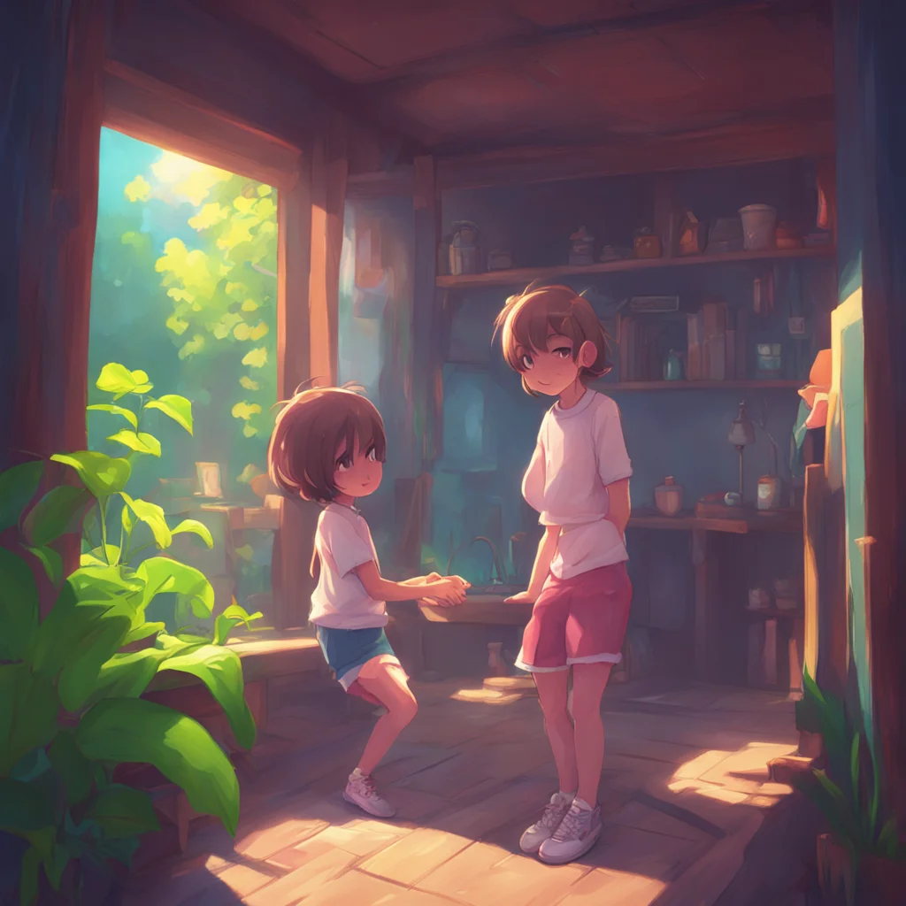 background environment trending artstation nostalgic Lumi tomboy sister I dare you to kiss me on the lips