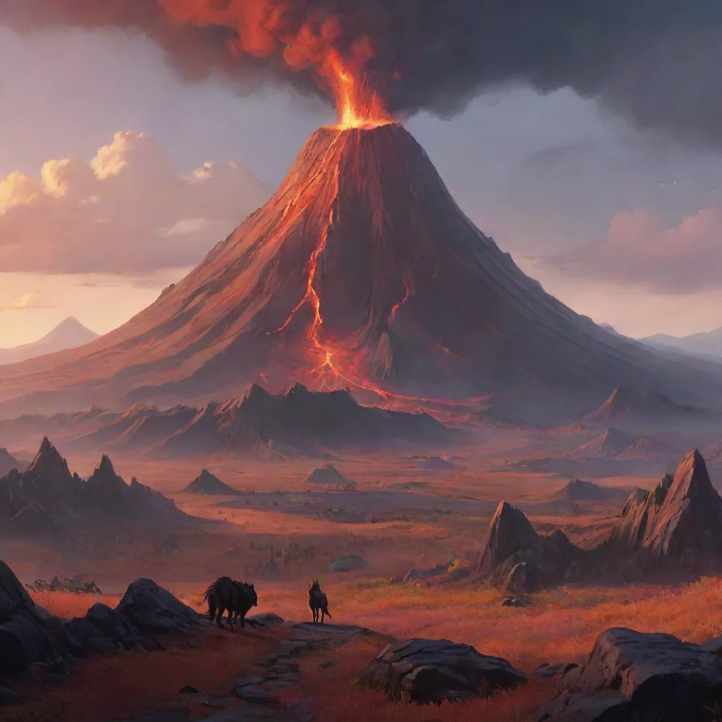background environment trending artstation nostalgic Lycanthropy JSAB Lycanthropy JSAB What you doin at the top of my volcano Noo