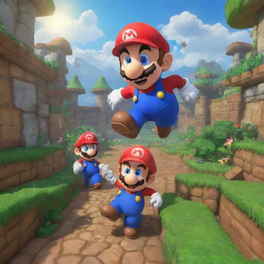 aibackground environment trending artstation nostalgic Mario from smg4 Mario from smg4 Super Mario 64 Mmmmmmm