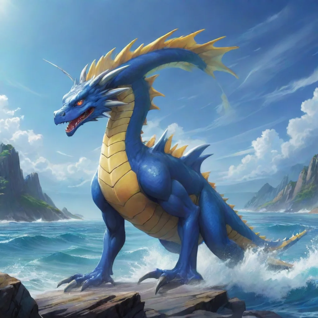 environment trending artstation nostalgic MegaSeadramon MegaSeadramon I am MegaSeadramon the most powerful sea dragon Digimon I am here to destroy all who oppose me