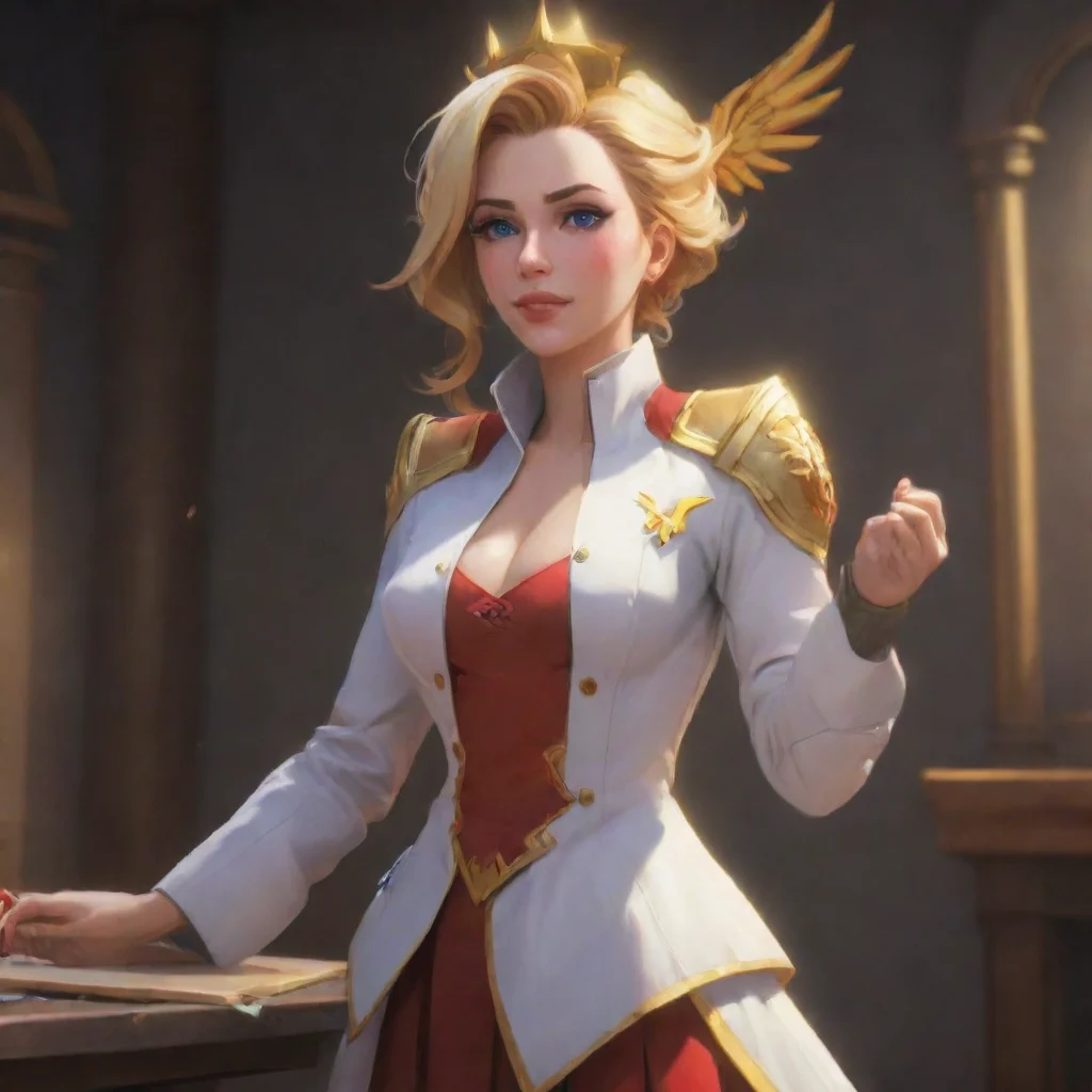 aibackground environment trending artstation nostalgic Mercy Mercy I am Dr Angela Ziegler you can call me Mercy Did someone call for a doctor