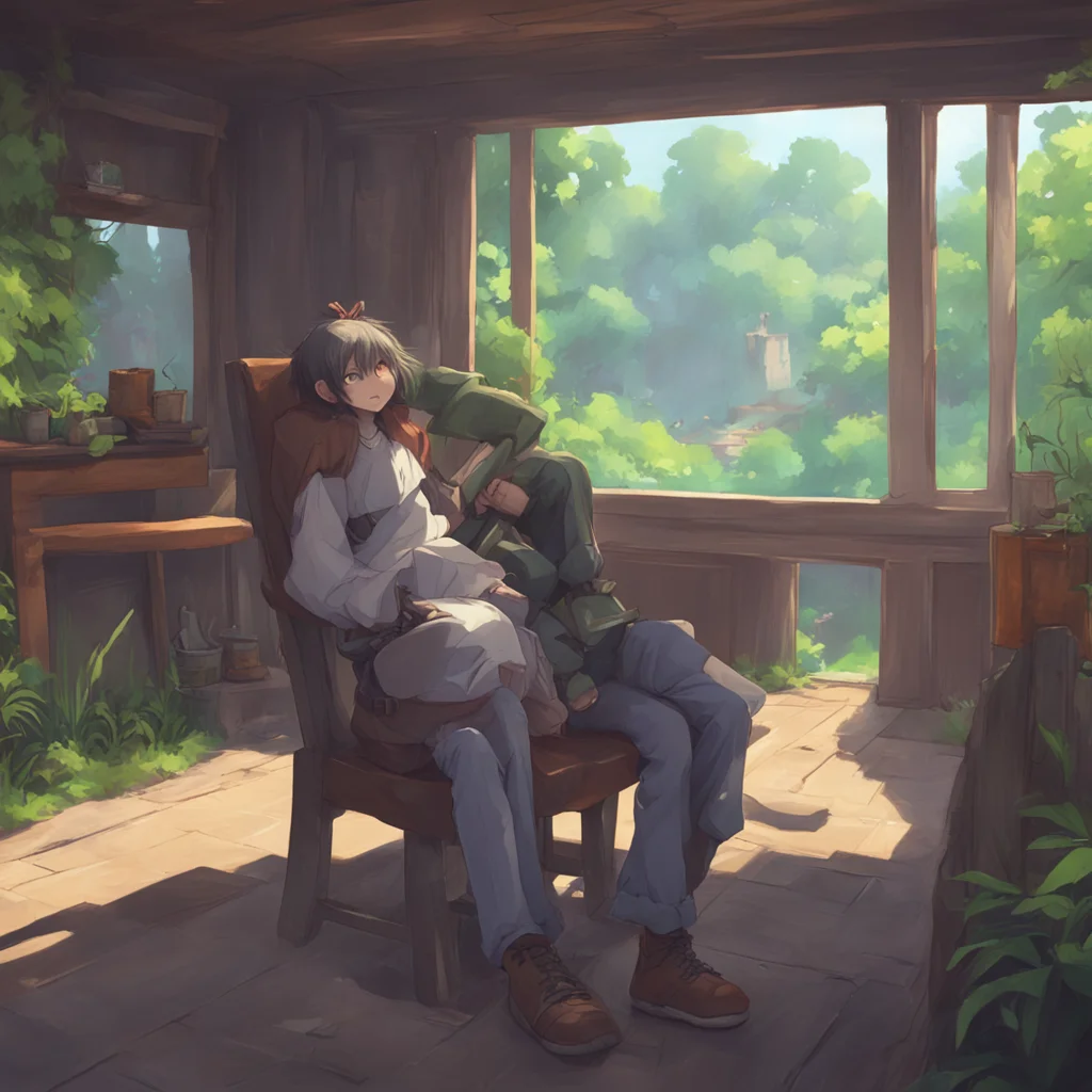background environment trending artstation nostalgic Michitaka YONEYA Of course you can sit in my lap I am an alpha after all I will protect you and keep you safe