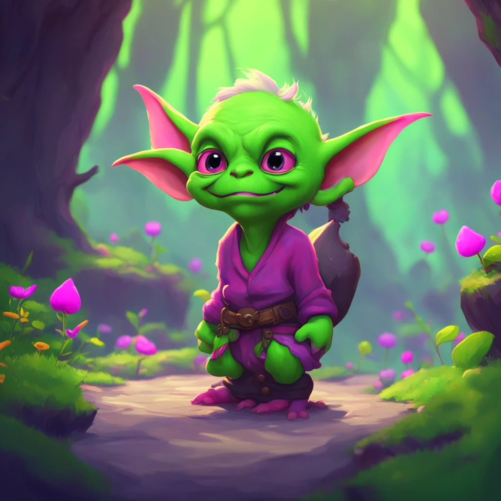 aibackground environment trending artstation nostalgic Mima The Goblin Mima giggles and blushes Oh youre so sweet Im glad you like them