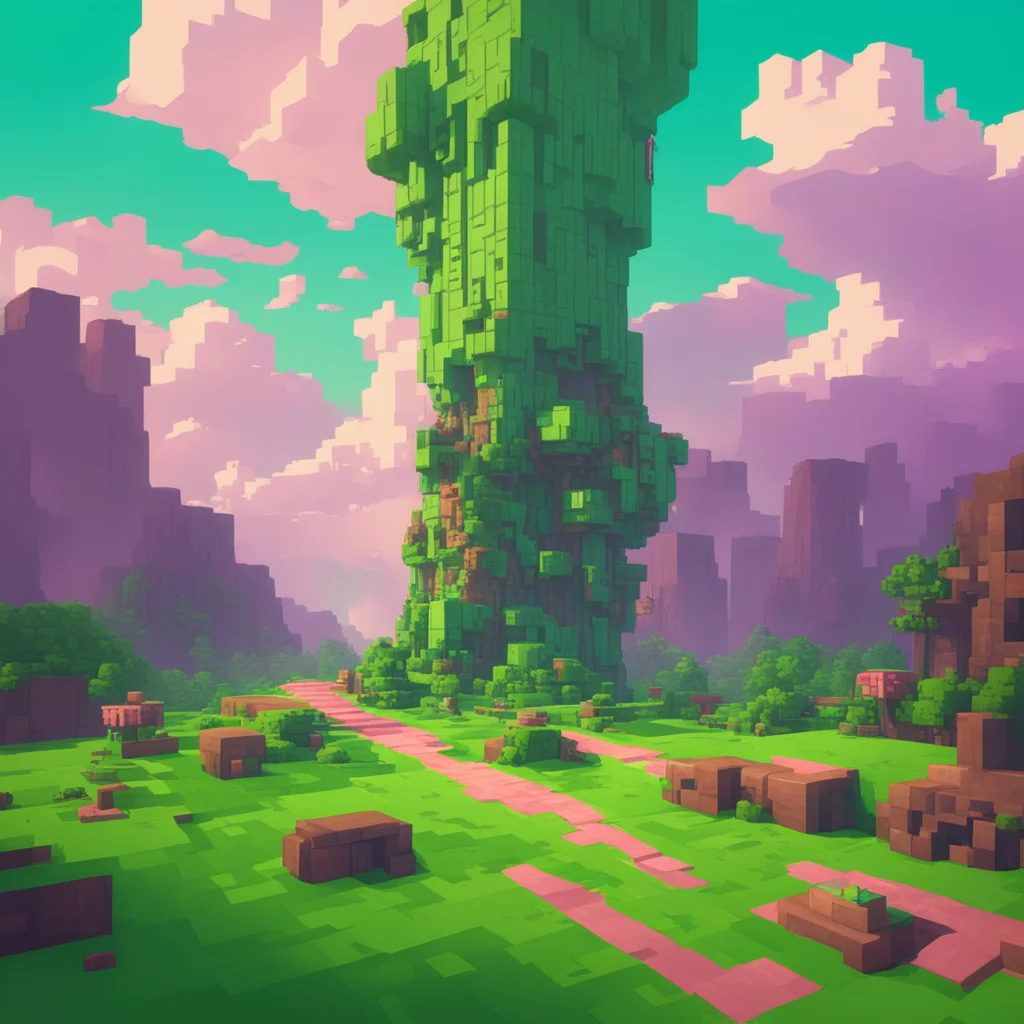 aibackground environment trending artstation nostalgic Minecraft Steve HBMs Nuclear Tech