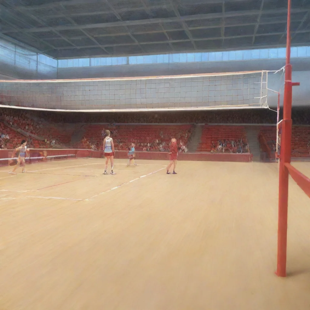 environment trending artstation nostalgic Misao AOKI Misao AOKI Misao Lets play volleyball